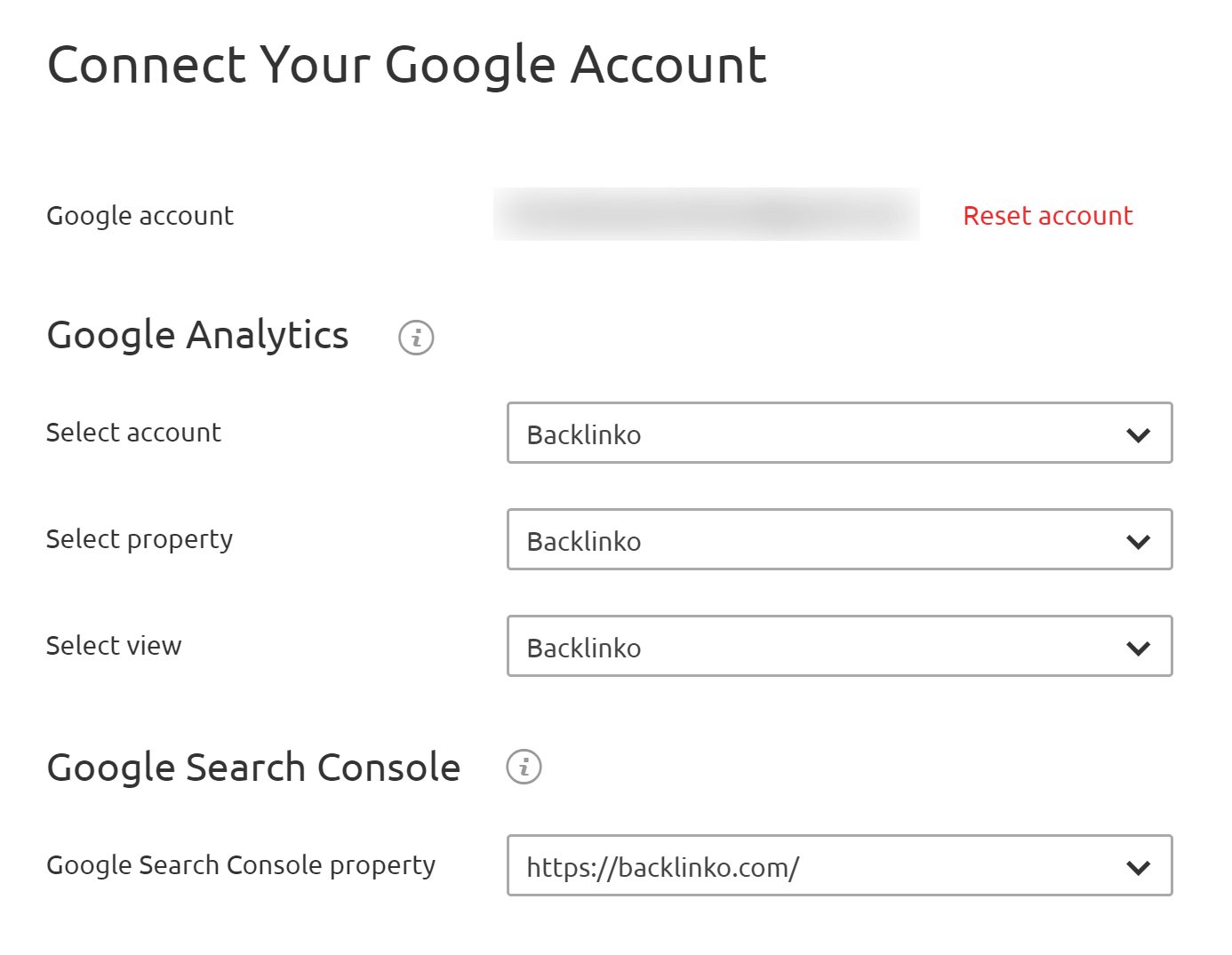 Organic Traffic insights – Connect Google Analytics and Google Search Console accounts