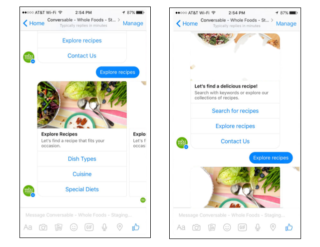 Chatbot - Whole Food