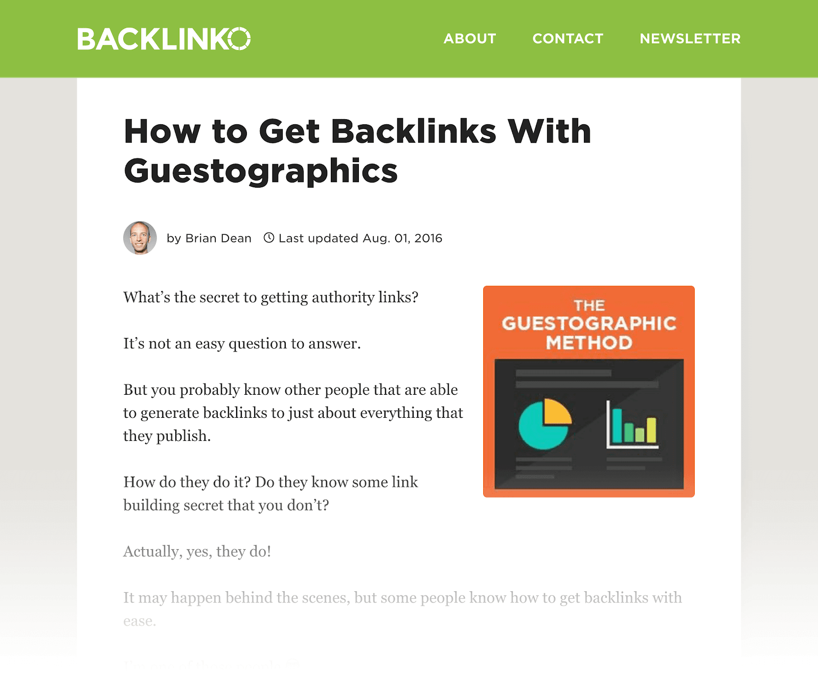Làm thế nào để có được Backlinks với Guestographics