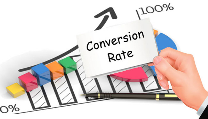 Conversion Rate  là một công thức dùng để so sánh tổng số khách truy cập vào một trang web với số người trong số đó trở thành khách hàng trả tiền, người đăng ký hoặc người dùng