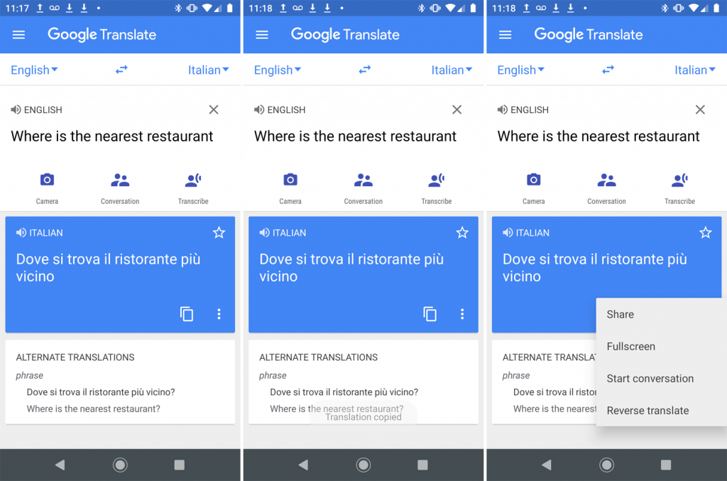Tiếp cận được nhiều ngôn ngữ khác nhau nhờ vào Google translate